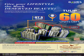 Rates increasing soon at Gaur Saundaryam, Greater Noida.